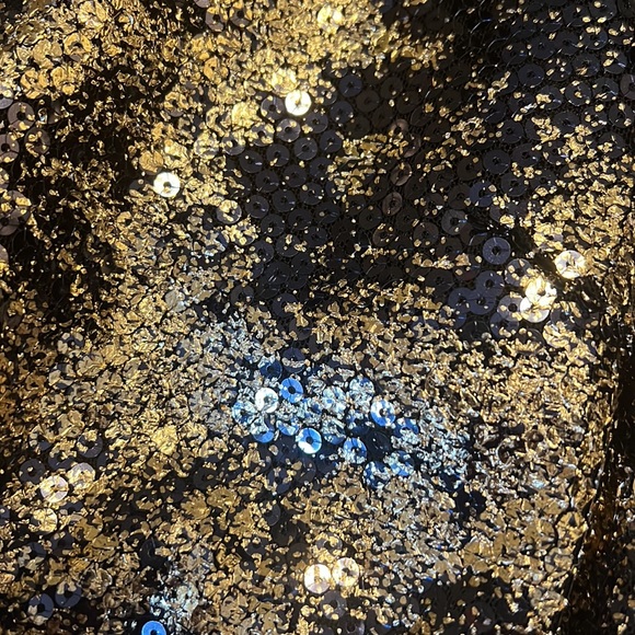 Long chiffon sequin dress - Picture 2 of 3